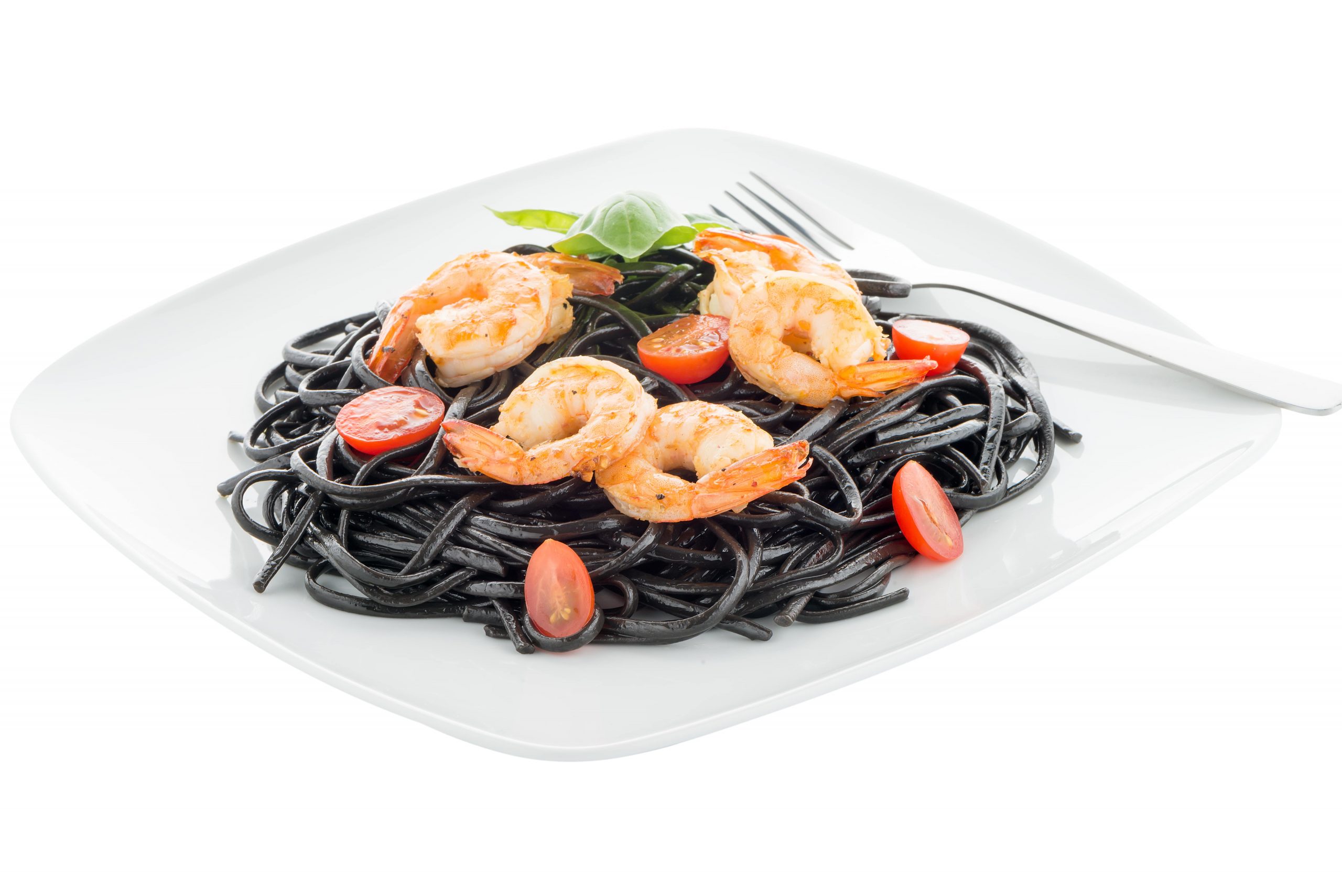 El fogón de Ventajon: espaguetis negros con gambas